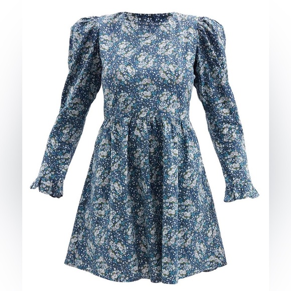 BATSHEVA X LAURA ASHLEY Square Neck Mini Dress Moylegrove (Size 4) - Picture 4 of 16